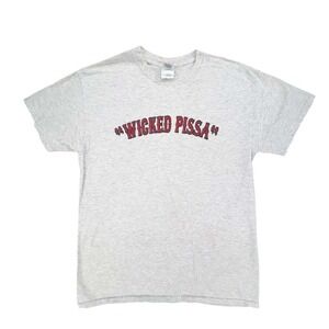 Wicked Pissa T Shirt Gildan Ultra Cotton Gray‎ Graphic Tee Medium